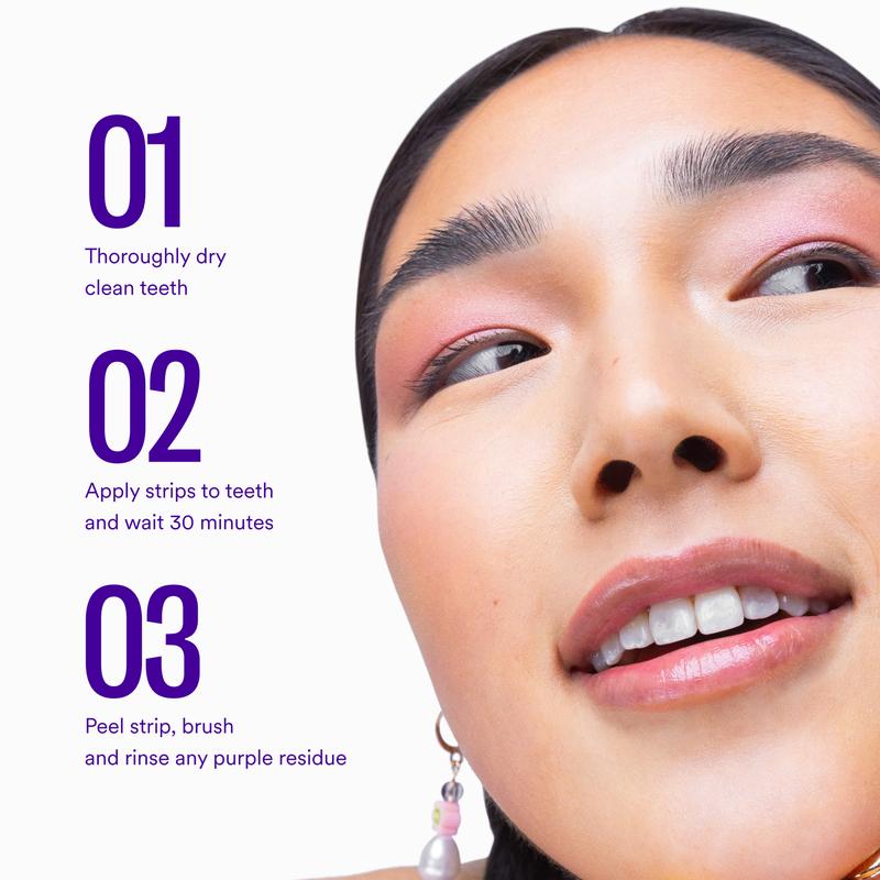 SolvynMT Purple Teeth Whitening Strips